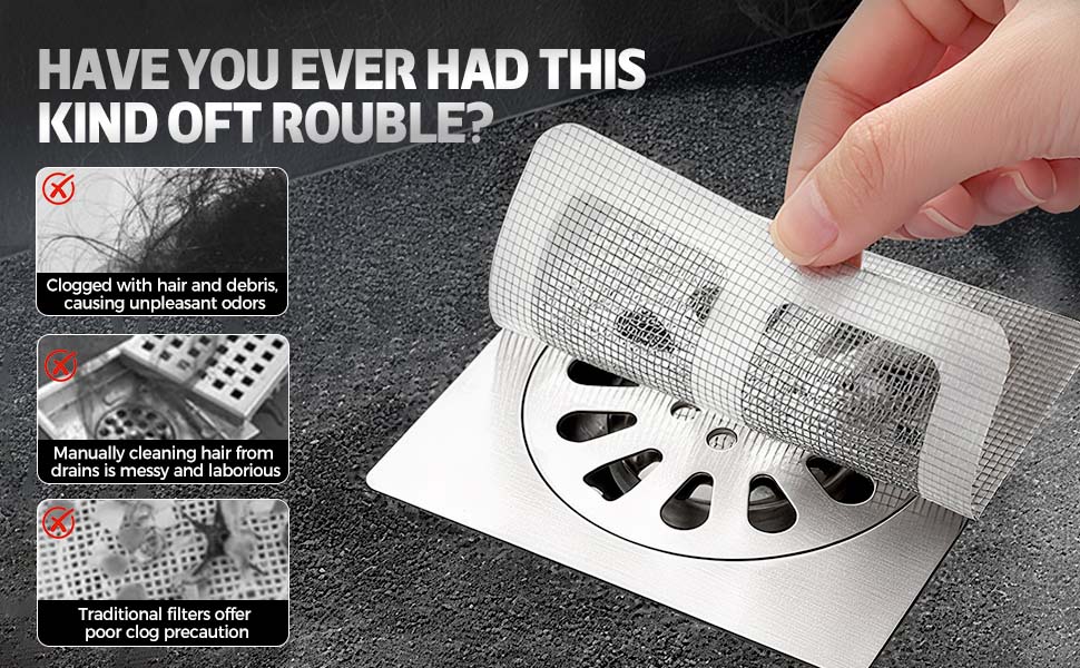 Disposable Shower Drain Hair Catcher