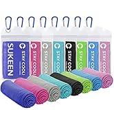 Sukeen Cooling Towel,Instant Evaporative Cooling for Sports,Yoga,Golf,Gym,Neck,Workout and More(4...