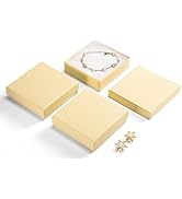 MESHA Jewelry Gift Boxes, 3.5x3.5x1 Inch 20 Pcs Matte Small Gift Box with Lids, Small Cardboard J...