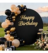 Socomi Round Arch Cover Spandex Fitted Arch Stand Covers Round Balloon Top Chiara for Wedding Bir...
