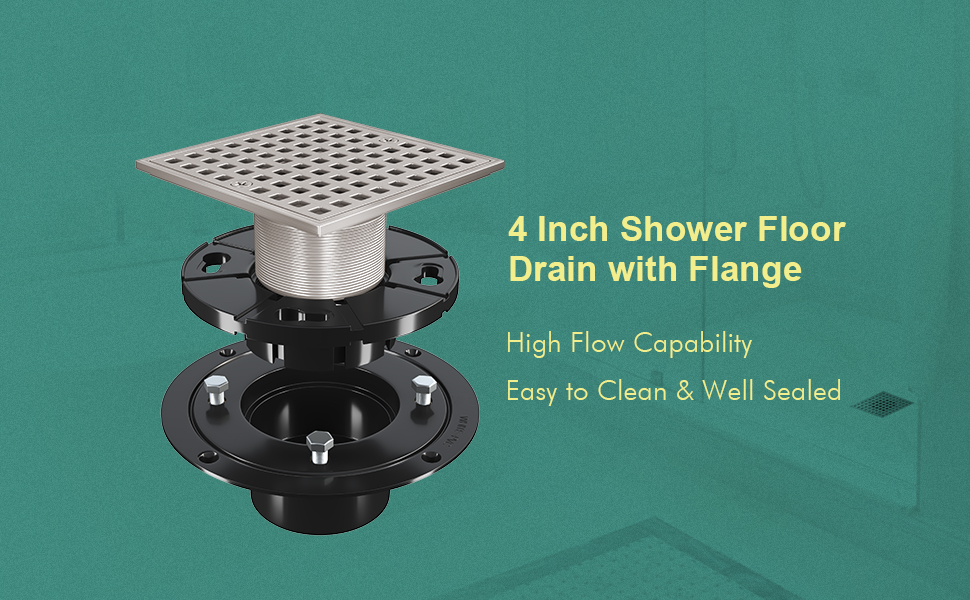 brushed nickel shower drain