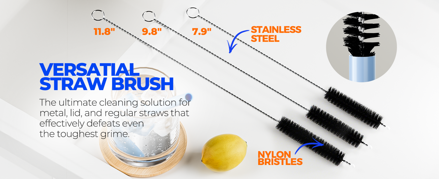 bottle brush water bottle cleaner brush straw cleaner brush