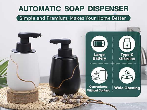 Automatic Soap Dispenser Bathroom Hand Free Soap Dispenser Smart Electric Touchless