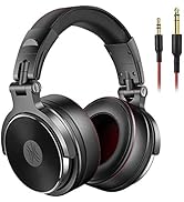OneOdio Adapter-Free Over Ear Headphones for Studio Monitoring and Mixing, Sound Isolation, Prote...