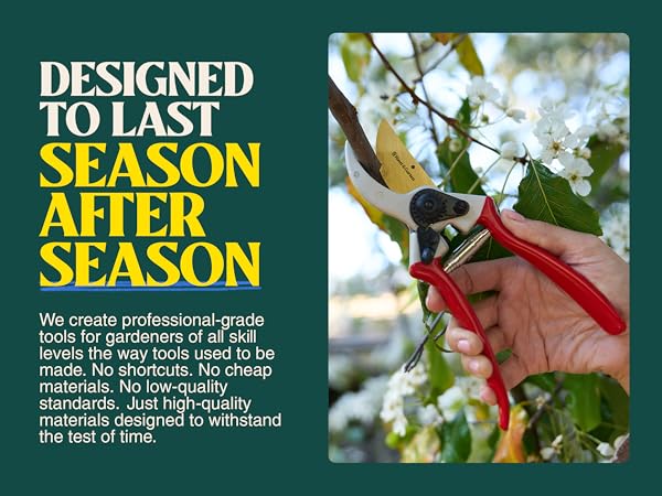Garden tools, snips, scissors, pruners, and shears for men, women to use in their garden