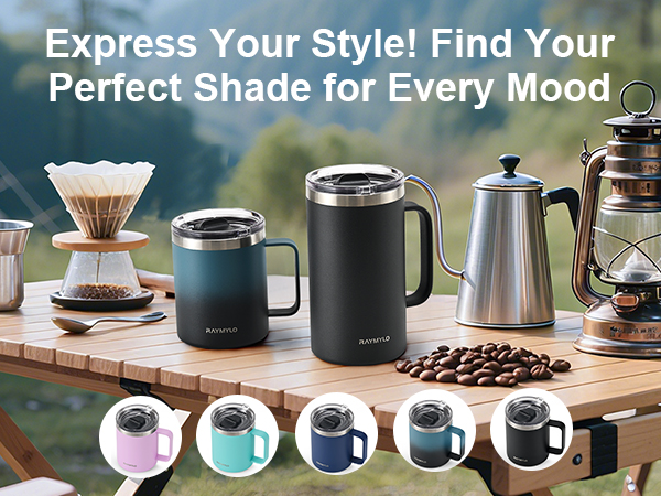 insulated coffee mug with handle
