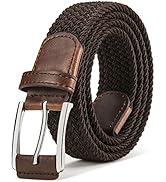 BULLIANT Stretch Belt Men,Mens Gift Woven Braided Web Belt 1 3/8 for Golf Casual Pants Shirts Jeans