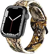 ACESTAR Double Sided Band Compatible with Apple Watch Band 38mm 40mm 41mm, Cute Floral Soft Silic...