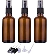 hmaimas 2oz Amber Glass Spray Bottles for Essential Oils, Small Empty Spray Bottle, Fine Mist Spr...