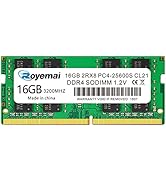 DDR4 25600S PC4 3200 16GB SODIMM, DDR4-3200MHz PC4-25600 CL21 2Rx8 1.2V Non-ECC 260 Pin Laptop Me...