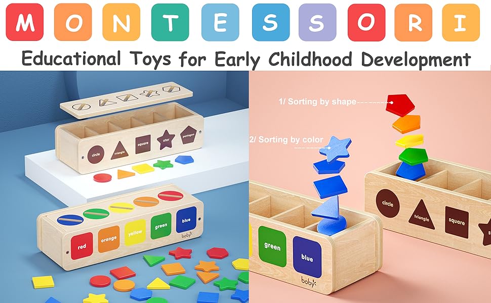 Color Learning toys for toddlers 1-3