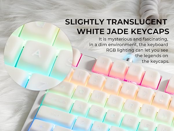 Translucent keycaps