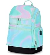 Choco Mocha Swim Backpack Girls, 35L Swimming Bag for Kids with Wet and Dry Compartments, Swim Ge...