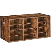 HOOBRO Countertop Mail Sorter Organizer, Wooden Literature Organizer, Student Mailbox for Classro...
