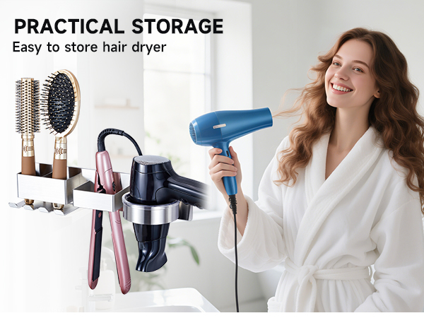 Hairdryer Holder Wall Mounted