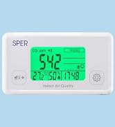 Sper Scientific Indoor Air Quality Monitor with Color Coded Display | Model 800052
