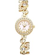 Avaner Women's Bracelet Wrist Watches: Ladies Rhinestone Gold Silver Unique Strap Analog Quartz E...