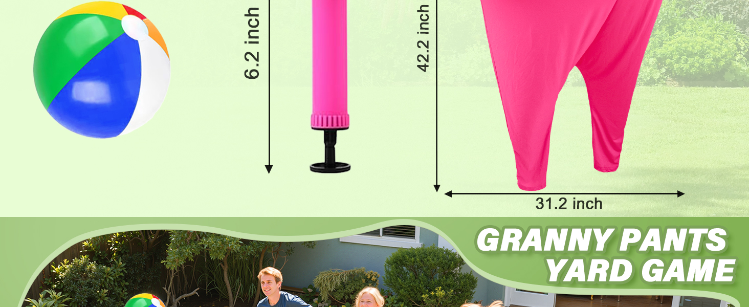Granny Pants Outdoor Game Granny Pants Yard Game for Adults Granny Pants Game Big Pants Ball Game