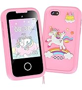 Kids Phone for Girls Toys, Unicorns Gifts for 3-10 Year Old Girls Boys Christmas Birthday Kids To...