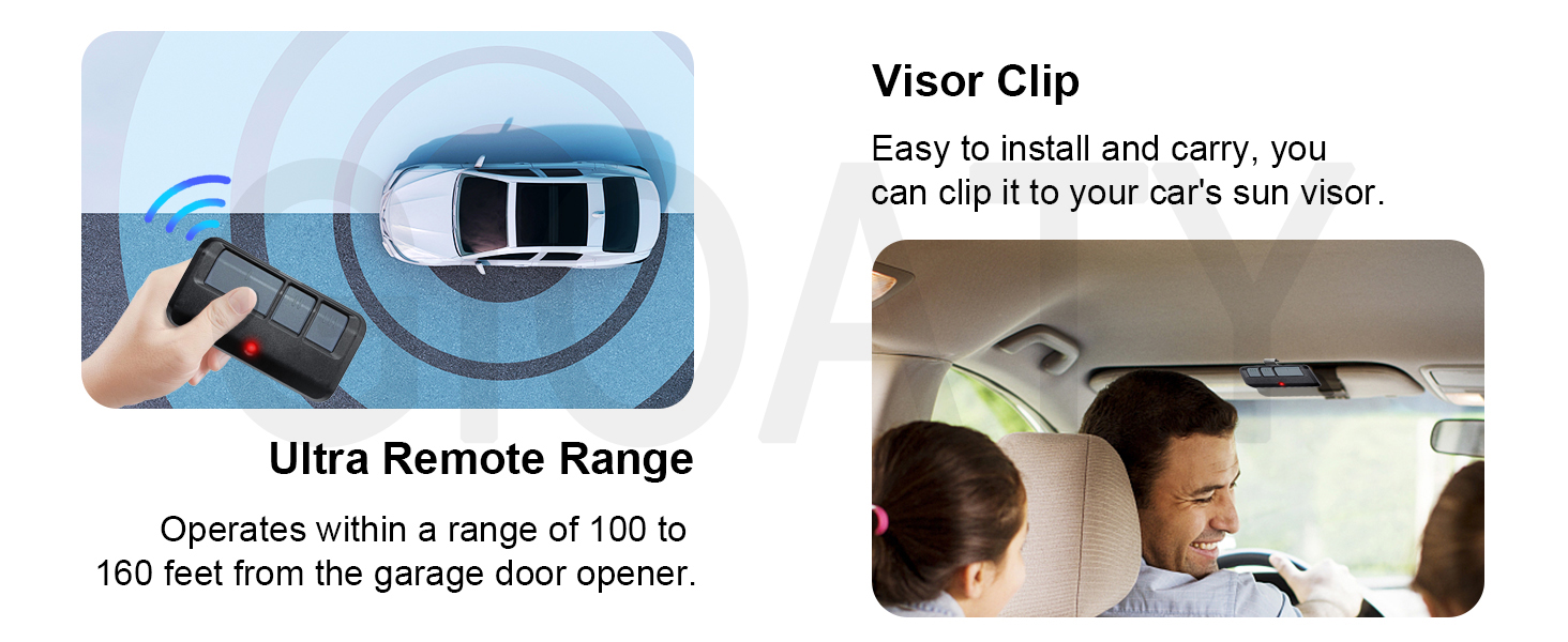 Universal Garage Door Opener Keypads & Remotes for Liftmaster, Replaces 877/878MAX 377/977 973LM