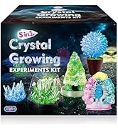 UNGLINGA Crystal Growing Kit, Experiment Science Kits for Kids Age 6-8-10-12, STEM Projects Learn...