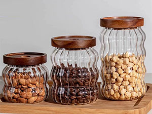Food Storage Jar for Pasta, Coffee,Tea,Nuts, Coffee Bean Candy, Cereal Kitchen Pantry Organization