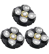 Shaver Replacement Heads Compatible with Microtouch Titanium Head Shaver, for Bald Men 3 Pack