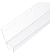 uxcell Shower Door Side Seal, Widen H-Type Shower Door Sweep for 1/2" Glass 130" Long Frameless G...