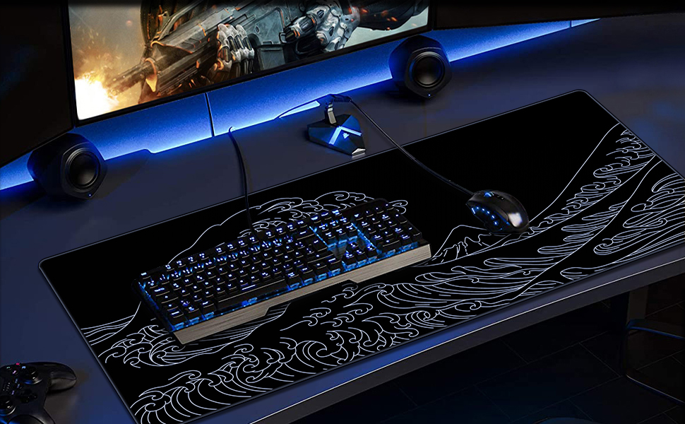 gaming mouse pad large extended full desk mousepad mat xxl xl big keyboard extra protector