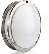 LINEWAY Ceiling Light Motion Sensor LED Flush Mount Ceiling Light Fixture 18W 12 Inch 6000K Radar...