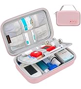 Canboc Diabetic Supplies Travel Case, Carrying Bag for Glucose Meter, Insulin Pens, Blood Sugar T...