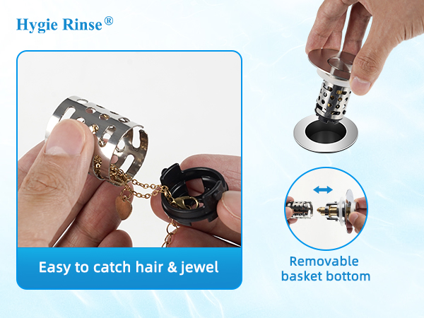 Bathroom Sink Pop Up Drain Strainer