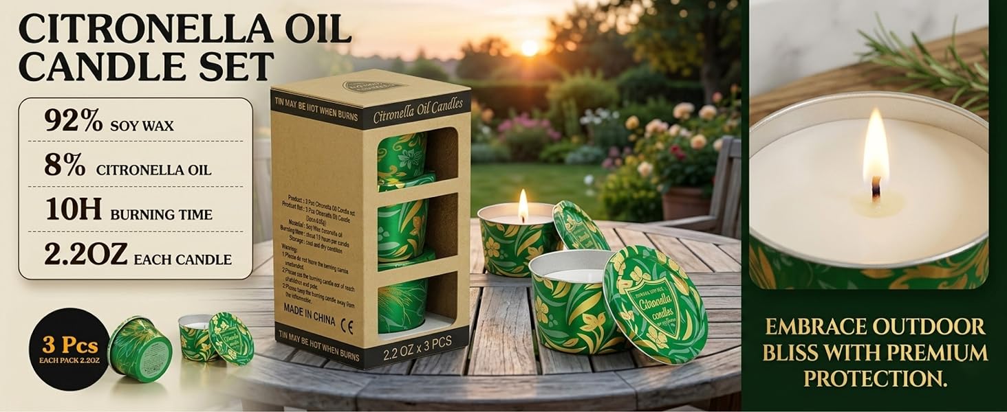 citronella lemongrass candle