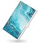 xiviers Business Card Holder,Color Printing Men's and Women's Business Card Case,Ultra-Thin Metal...