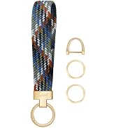 Fishent Stretchy Keychain, Woven Keychain Wristlet for Keys