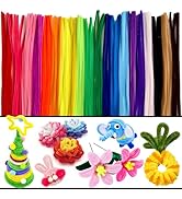 MITINU 400pcs Pipe Cleaners for Crafts 20 Assorted Color, Pipe Cleaner Chenille Stems, for Craft ...