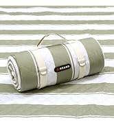 HX&OD Outdoor Picnic Blanket Extra Large, 80”x80” Waterproof Picnic Mat Foldable Camping Blanket ...