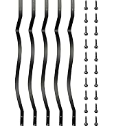 VEVOR Deck Balusters, 32.25"x1" Metal Deck Spindles, 61 Pack Staircase Baluster with Screws, Alum...