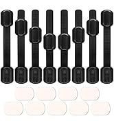 8 Pack Black Child Safety Cabinet Locks - Viaky Adjustable Straps Baby Proof Latches for Drawers,...