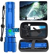 Flashlights 20000 High Lumens Rechargeable - 1500 Meters Long Beam Super Bright LED Flash Light w...