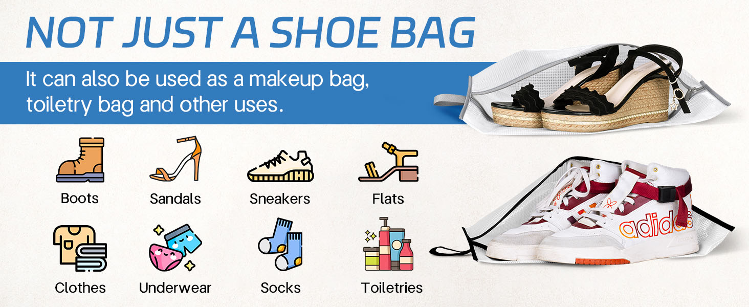 travel shoe bags for packing