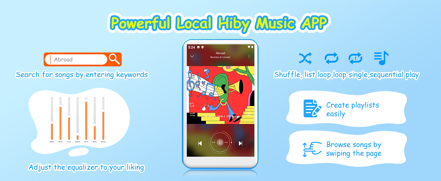 mp3 player with Bluetooth and wifi