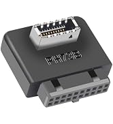 WLGQ USB 3.0 to USB Type-E (Key A) 90 Degree Right Angle Adapter for 19/20 Pin Motherboard Header...