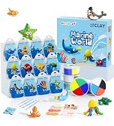 Air Dry Clay Kit - Ocean Theme, Modeling Clay for Kids, DIY Model Magic Clay with Sculpting Tools...