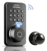 Ulecoce Keyless Entry Door Lock with Handle Set - Built-in WiFi, App Control & Doorbell, Electron...