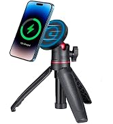 HAFOKO Magnetic Cell Phone Selfie Stick Tripod with 1/4" Magnetic Wireless Charging Tripod Mount ...