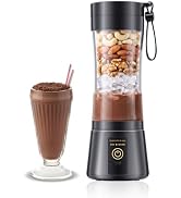 Portable Personal Size Blender - Mini Blender Make Smoothies | Small Blender with BPA-Free Cup, L...