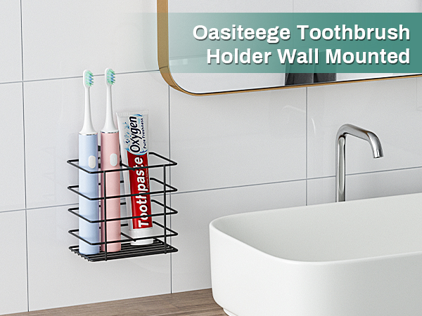Adhesive Toothbrush Holder Wall Mounted