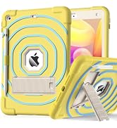 SIBEITU Kids Case for iPad 9th Generation/ 8th Gen/ 7th Gen with Pencil Holder & Stand, Fully-Bod...