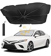 JOYTUTUS Windshield Sunshade Umbrella, Automotive Interior Sun Protection Umbrella Cover, 5 Layer...